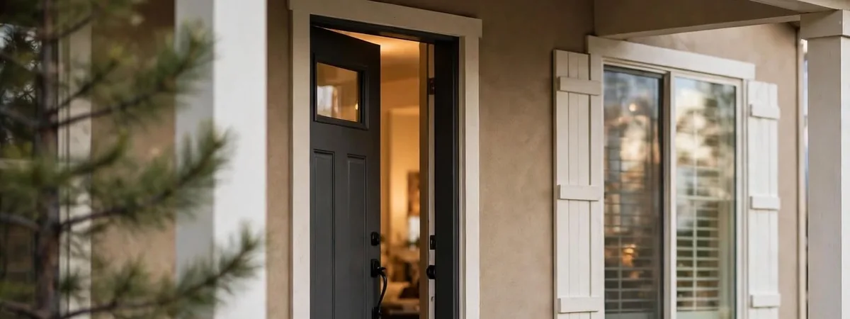 Covered porch and front door of a Colorado home, shown on the MoldCare Littleton terms and conditions page