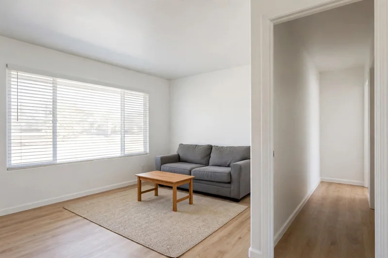 Clean, bright living room after mold removal services in Littleton are finished and the room is ready for repairs